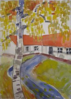 Birch, watercolour, 30 x 40,