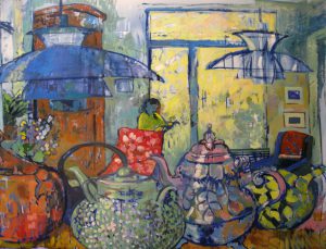 Cans and potts, 140 x 110, oil on canvas, 2016