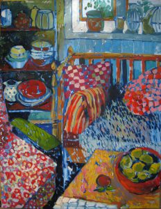 kitchencorner, 90 x 110, oil on canvas, 2015