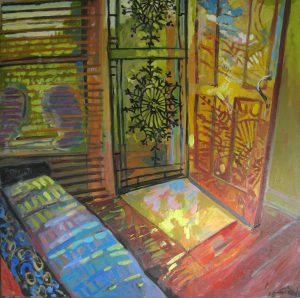Leave the door open, 100 x 100, oil on canvas, 2015